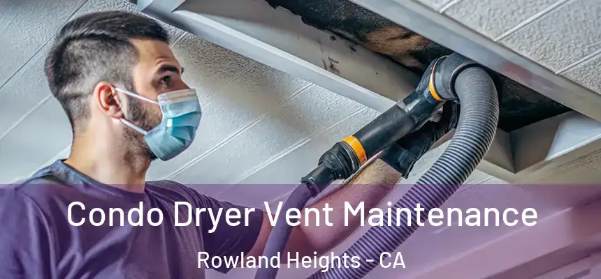  Condo Dryer Vent Maintenance Rowland Heights - CA